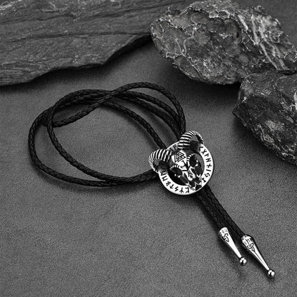 Satanic Baphomet Goat Bolo Tie for