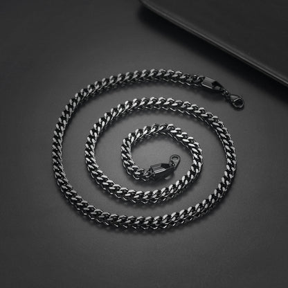 Franco Chain Link Stainless Steel Necklace for