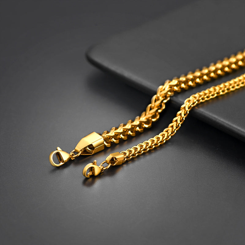 Franco Chain Link Stainless Steel Necklace for