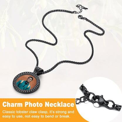 Personalized Pet Memorial Picture Necklace Pendant With Photo for