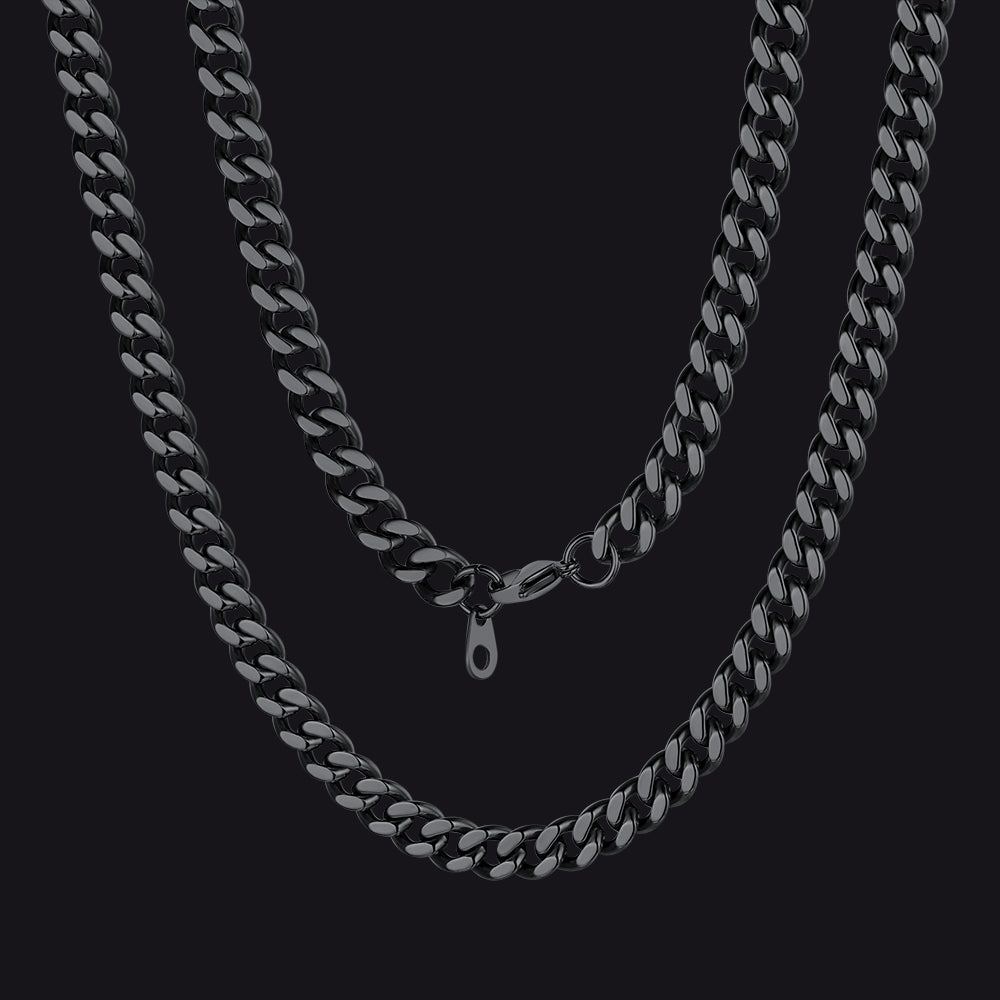 Sturdy Cuban Chain Necklace for 5/7/9/12mm Width