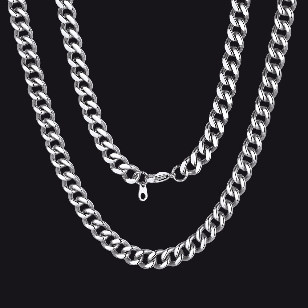 Sturdy Cuban Chain Necklace for 5/7/9/12mm Width