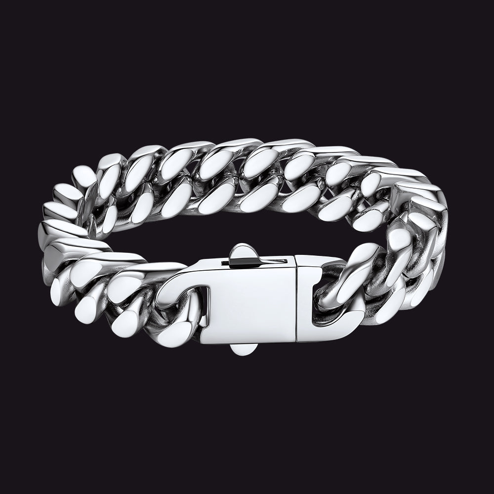 Miami Cuban Chain Bracelet 5/7/9/12mm Width Birthday Gift for