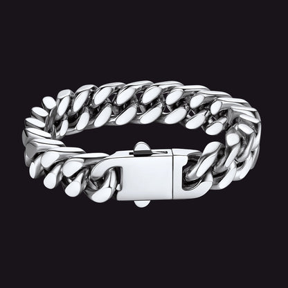Miami Cuban Chain Bracelet 5/7/9/12mm Width Birthday Gift for