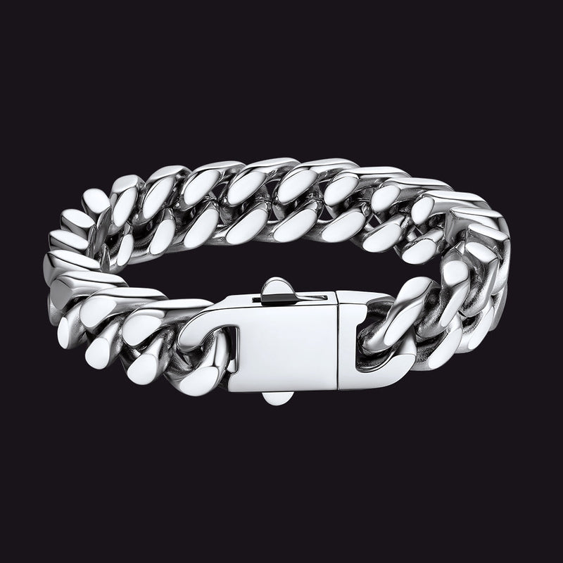 Miami Cuban Chain Bracelet 5/7/9/12mm Width Birthday Gift for