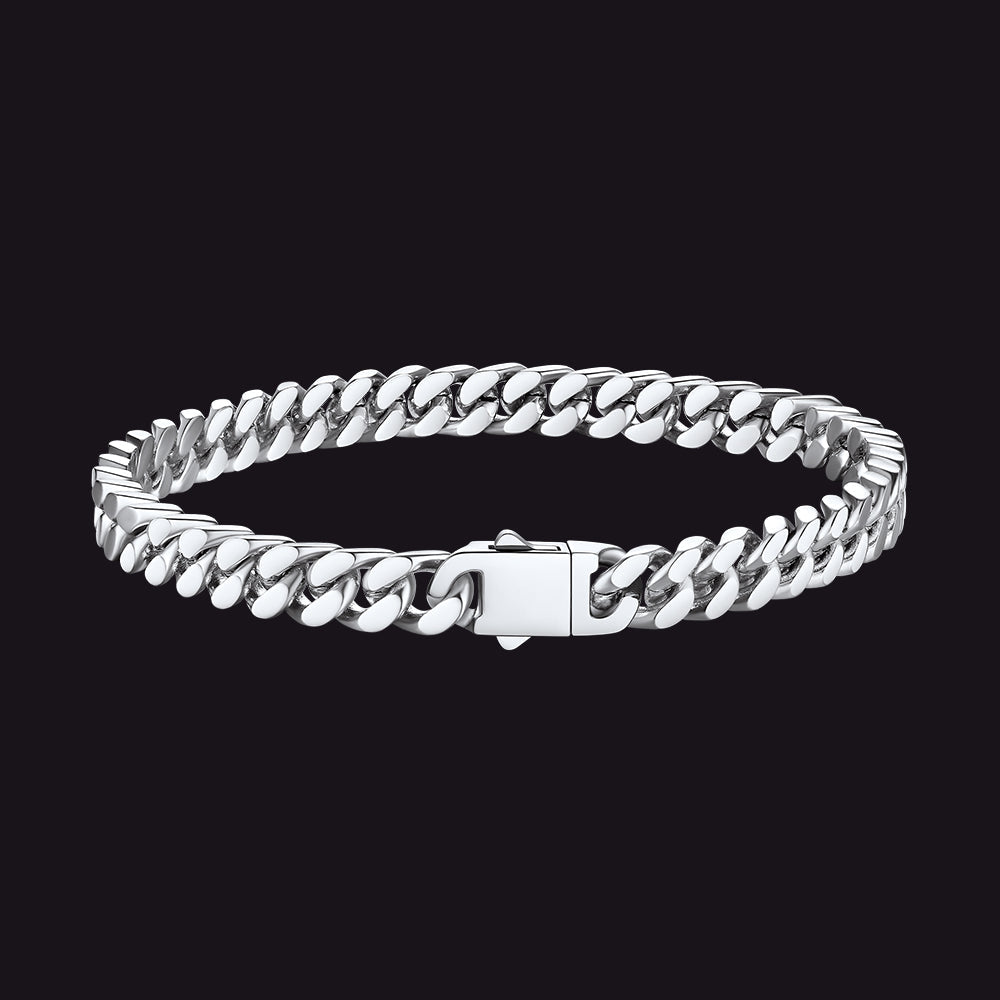 Miami Cuban Chain Bracelet 5/7/9/12mm Width Birthday Gift for
