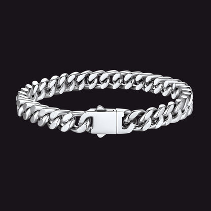 Miami Cuban Chain Bracelet 5/7/9/12mm Width Birthday Gift for