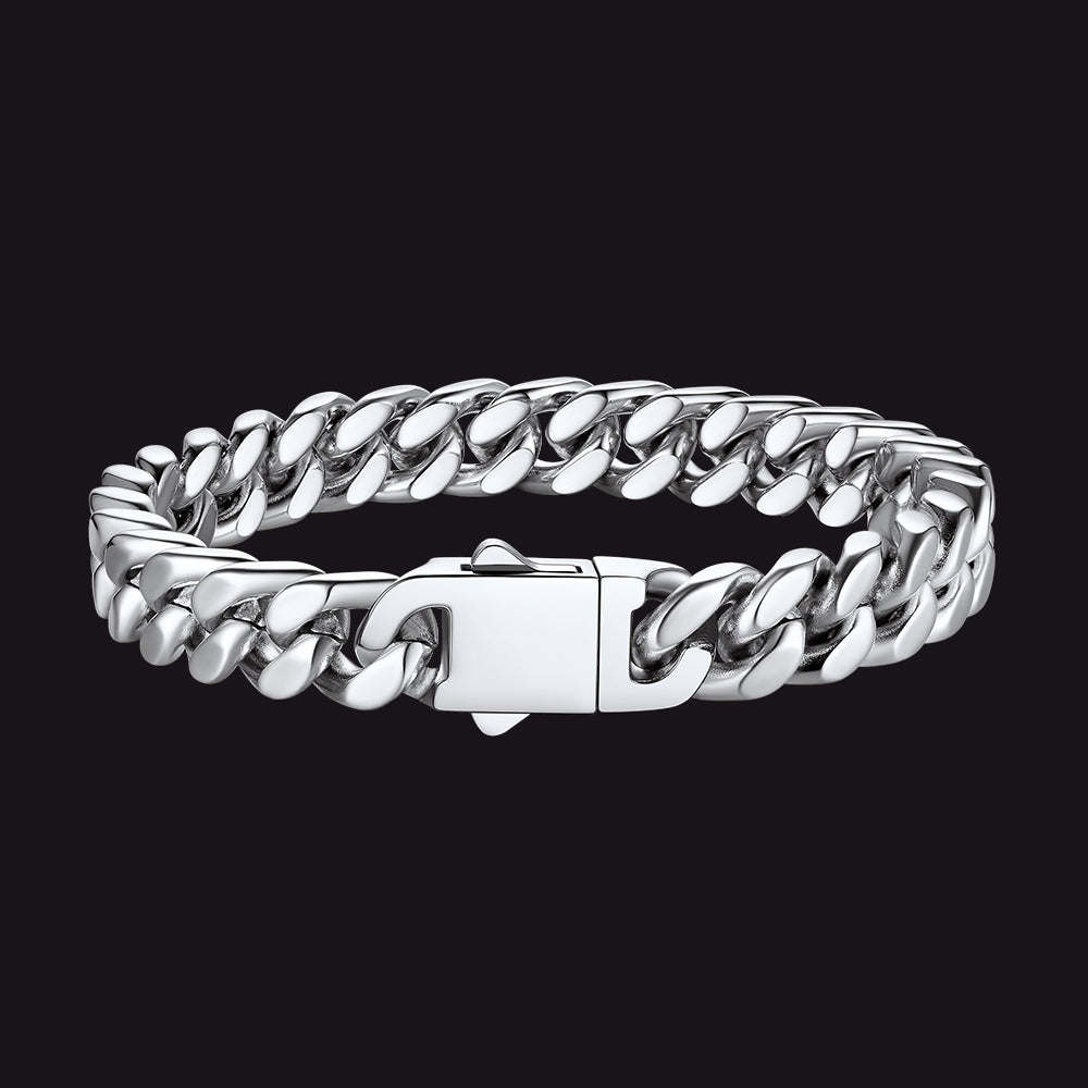 Miami Cuban Link Chain Bracelet 5/7/9/12mm Width for