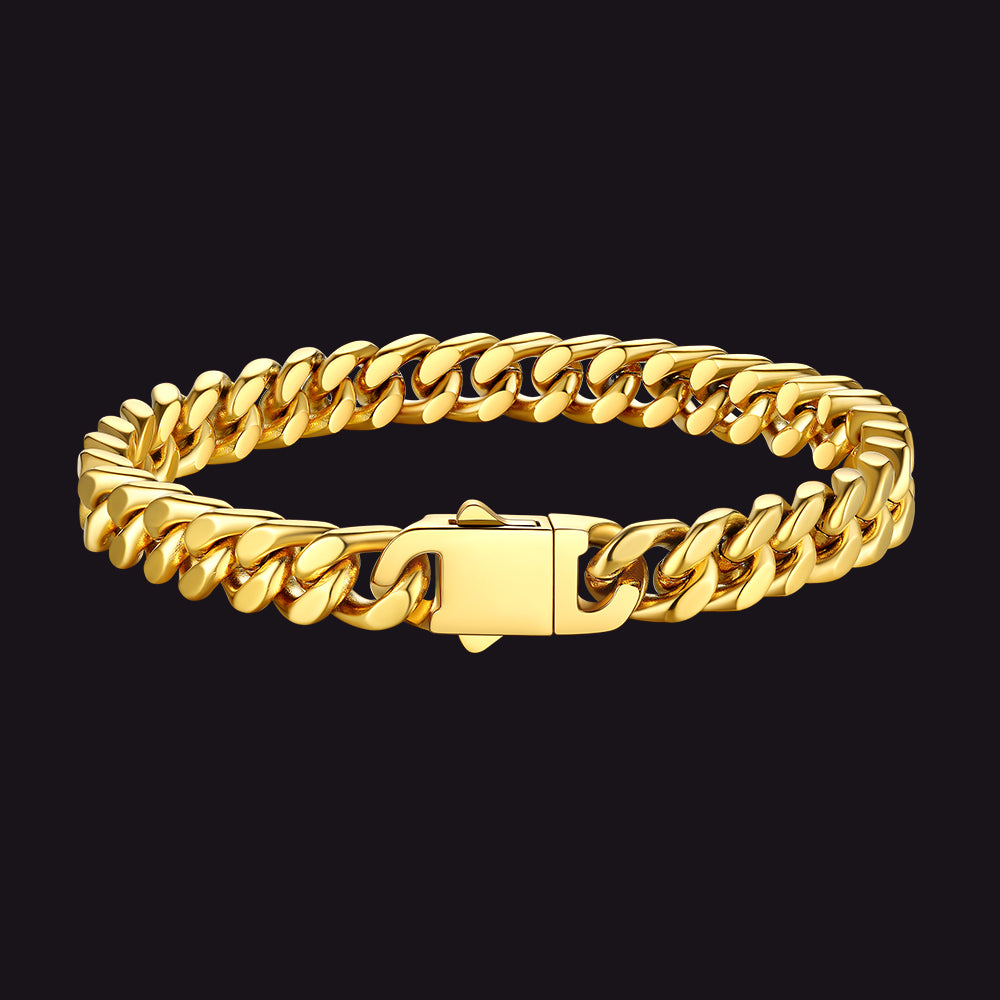 Miami Cuban Link Chain Bracelet 5/7/9/12mm Width for