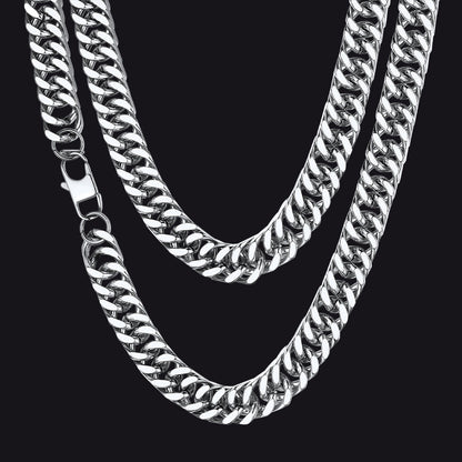 Heavy Miami Cuban Link Chain Necklace for