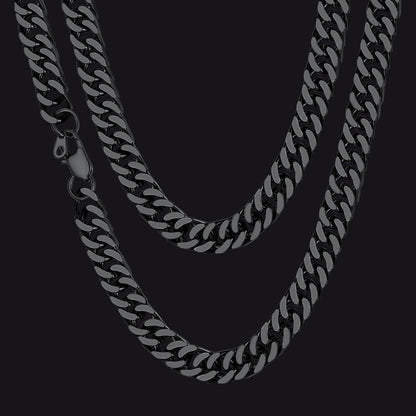 Miami Cuban Link Chain Necklace With Gift Crad for Him