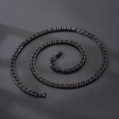 Miami Cuban Link Chain Necklace With Gift Crad for Him