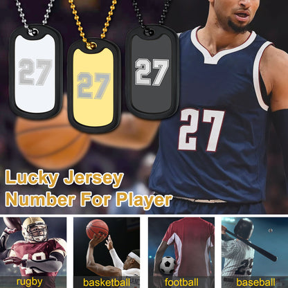 Customized Sport Number Dog Tag Necklace for