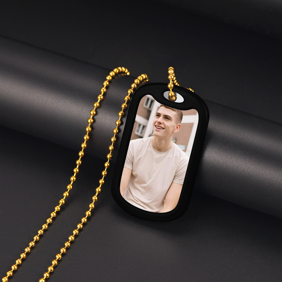 Personalized Military Army Photo Dog Tag Necklace With Picture for