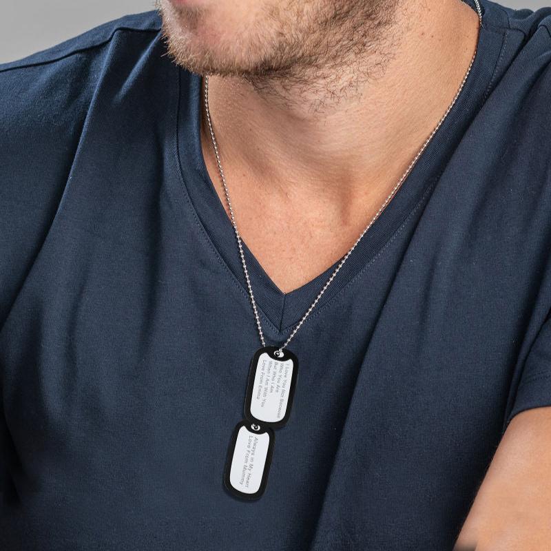 Custom Military Army Double-side Dog Tag Necklace for