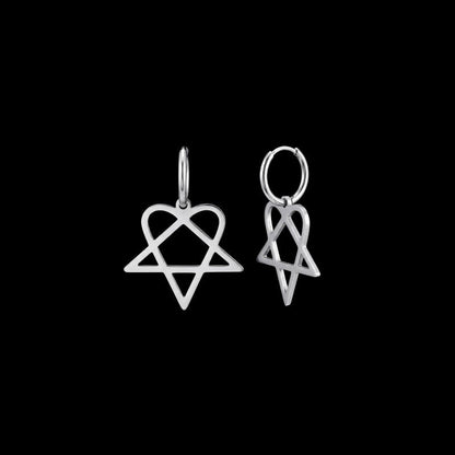 Heartagram Earrings