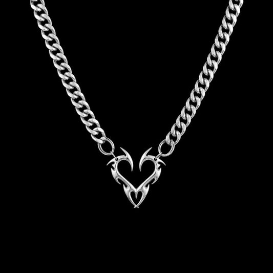 Barb Heart Necklace