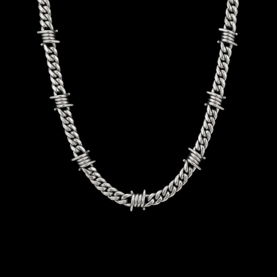 9mm Barb Wire Cuban Chain