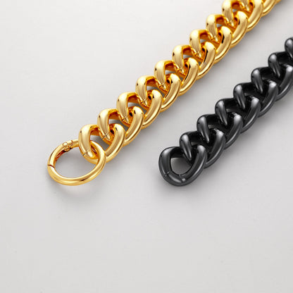 23mm Wide Chain Choker Necklace for