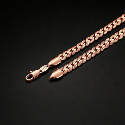 6mm Curb Chain Necklace in Stainless Steel for