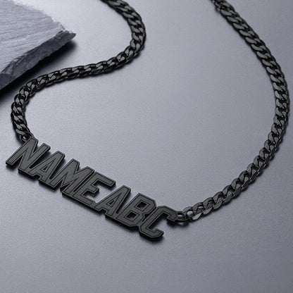 Customized Nameplate Cuban Chain Necklace for