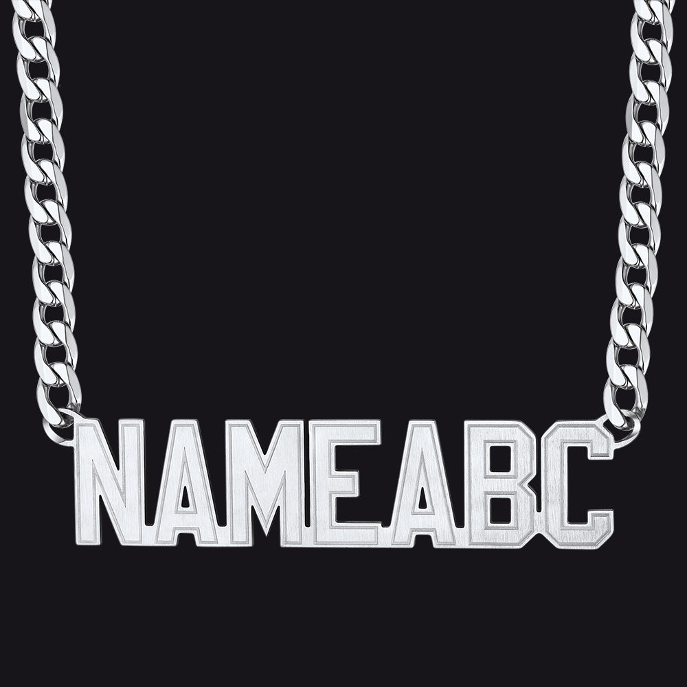 Customized Nameplate Cuban Chain Necklace for