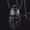 Flash Nordic Viking Head Necklace Amulet Jewelry for