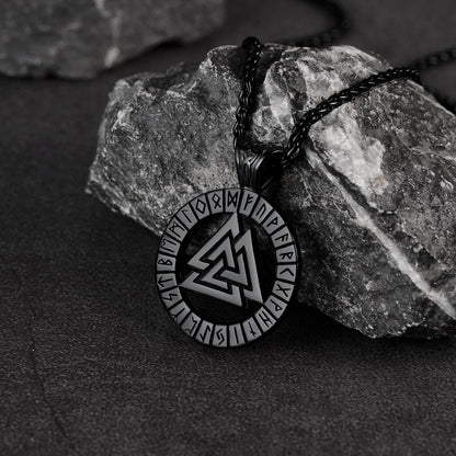 Nordic Viking Runes Celtic Pendant Necklaces for