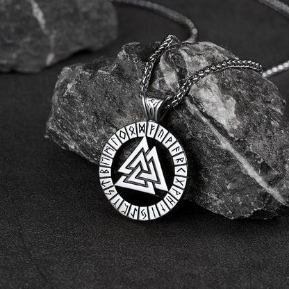 Nordic Viking Runes Celtic Pendant Necklaces for