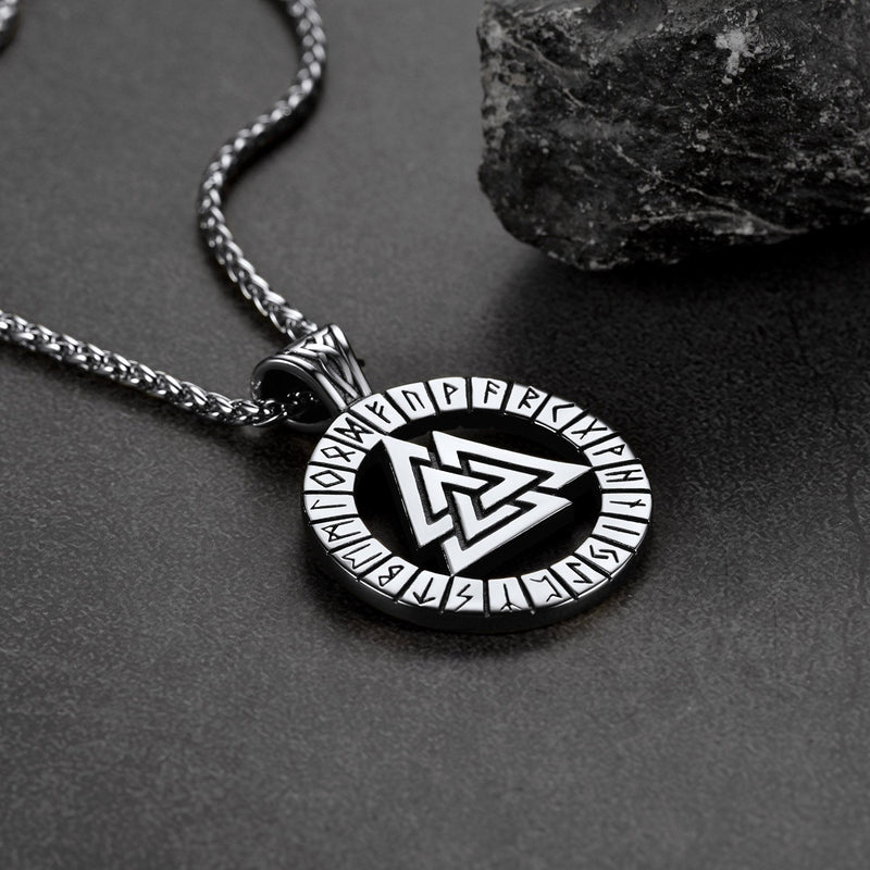 Nordic Viking Runes Celtic Pendant Necklaces for