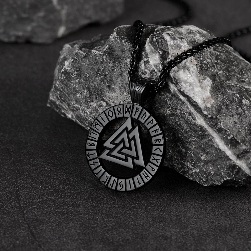 Nordic Viking Runes Celtic Pendant Necklaces for