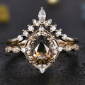 Celestial Vow Zircon Ring Set