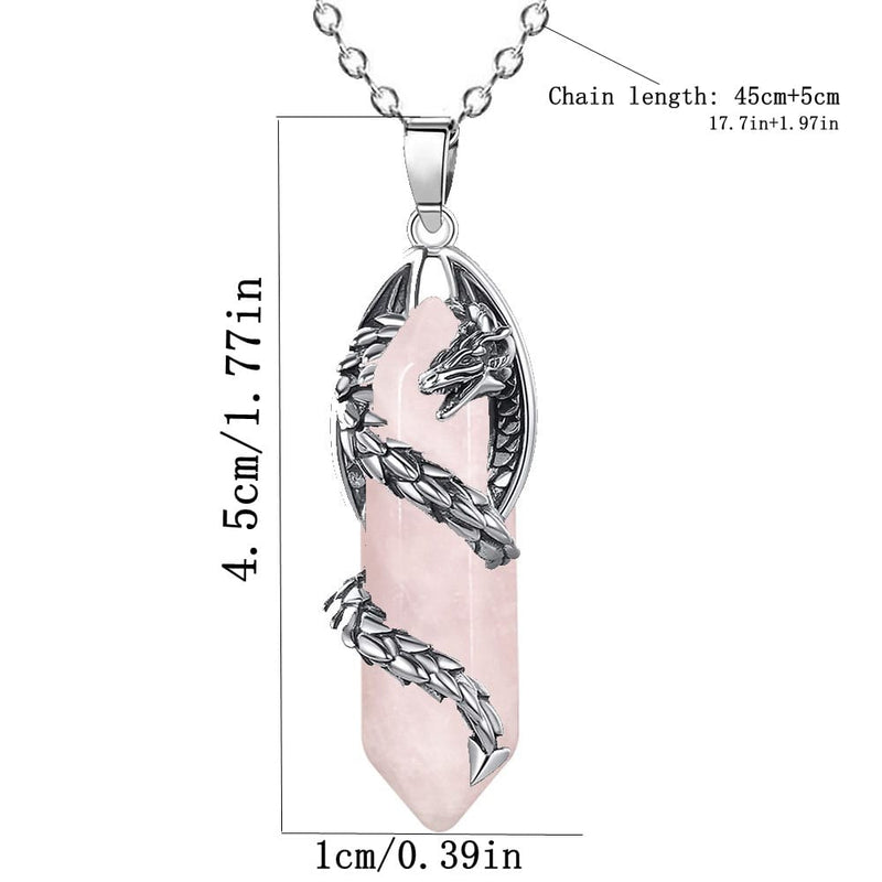 Celestial Dragonfang Crystal Necklace