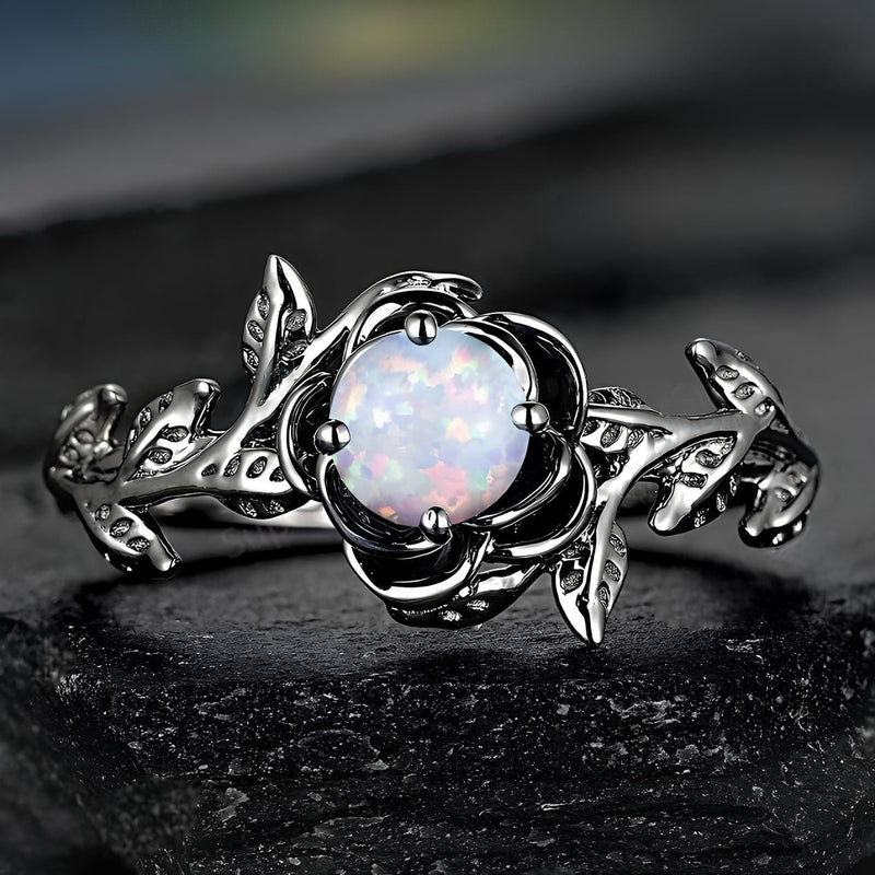 Nature’s Veil Opal Goddess Ring