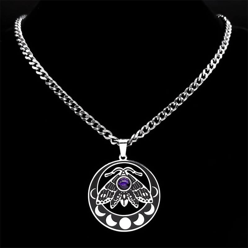 Lunar Moth of Transformation Necklace