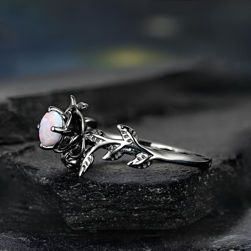 Nature’s Veil Opal Goddess Ring