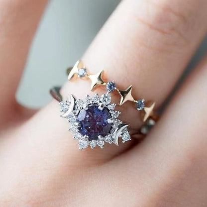 Lunar Wisdom Triple Goddess Ring