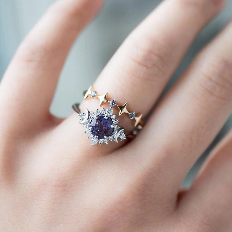 Lunar Wisdom Triple Goddess Ring