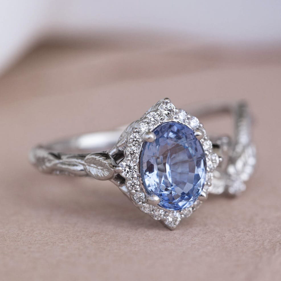 Nature’s Vow Sapphire Ring Set