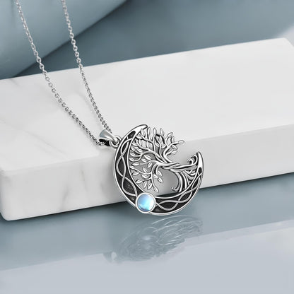 Sacred Moon Tree of Life Necklace