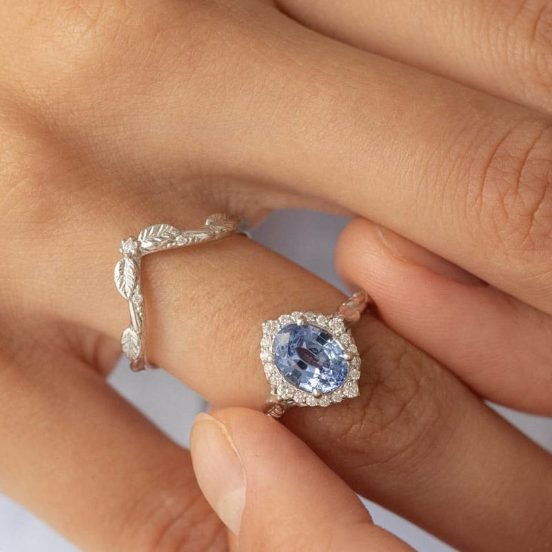Nature’s Vow Sapphire Ring Set