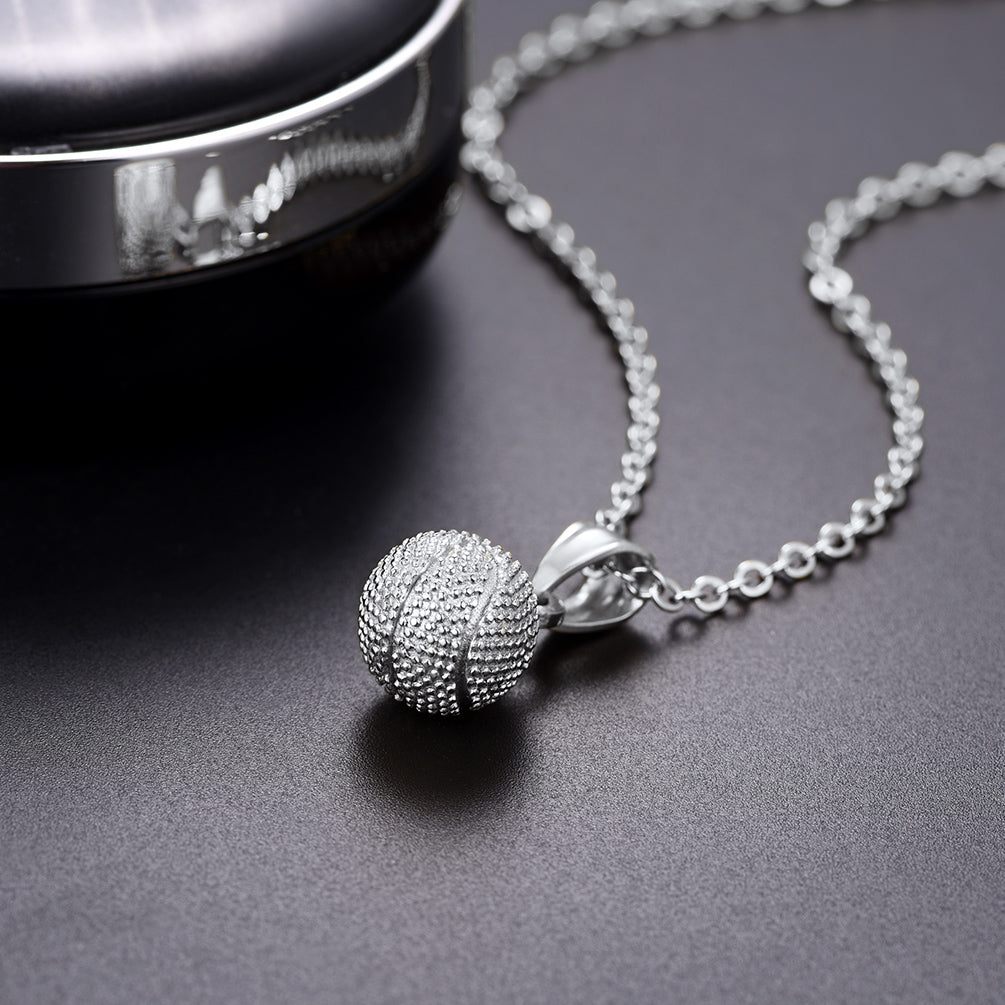 Basketball Necklace Sports Pendants for Ball Fans