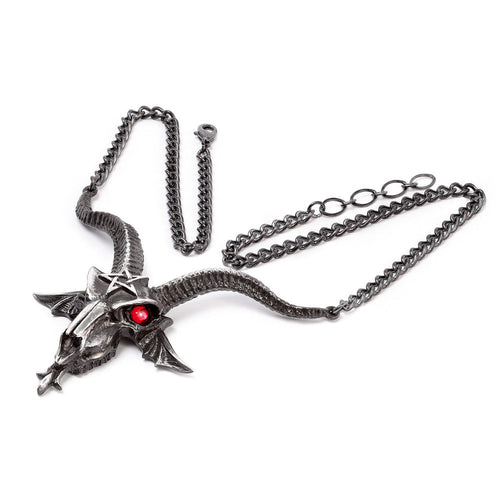 Baphometica/baphomet Horned Skull Necklace by Alchemy Gothic