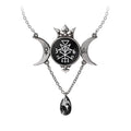 Wycca Queen Crystal Moon Goddess Pendant Necklace by Alchemy Gothic