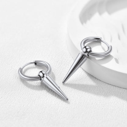 Long Spike Dangle Hoop Earrings for