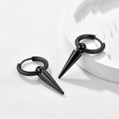 Long Spike Dangle Hoop Earrings for