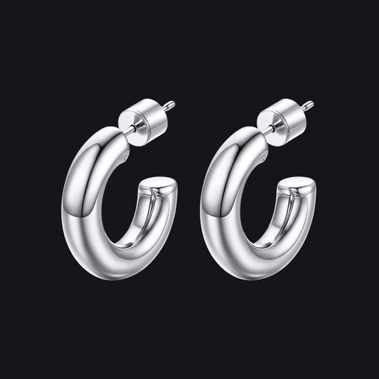 20/30/40/60/80mm Large Thin Hoop Earrings for