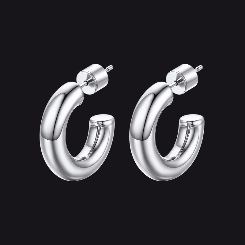 20/30/40/60/80mm Large Thin Hoop Earrings for