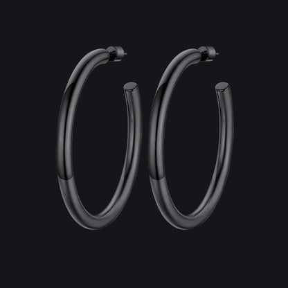 20/30/40/60/80mm Large Thin Hoop Earrings for