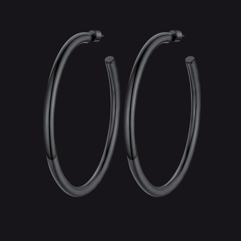 20/30/40/60/80mm Large Thin Hoop Earrings for